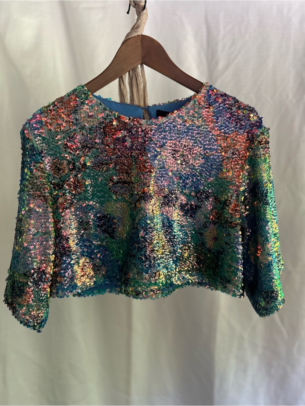 Crop Too / Opalescent Sequin / Smythe #685668143087